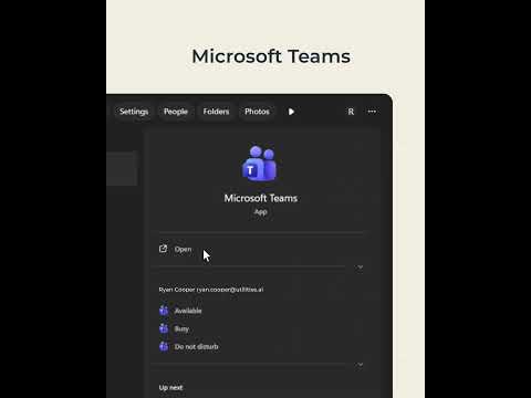 Company knowledge demonstration in Microsoft Teams